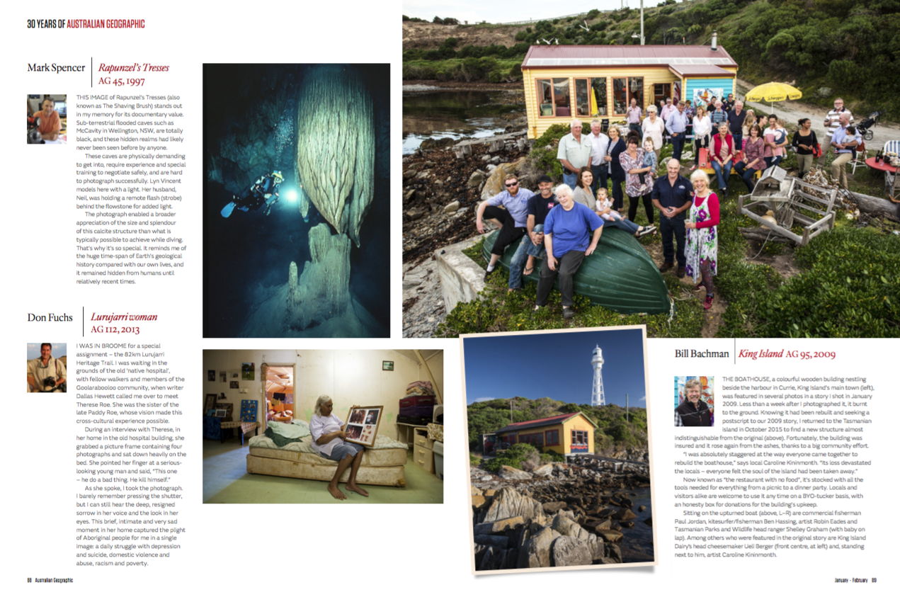 Bill Bachman is Featured in the Australian Geographic. Click the image to see more. 