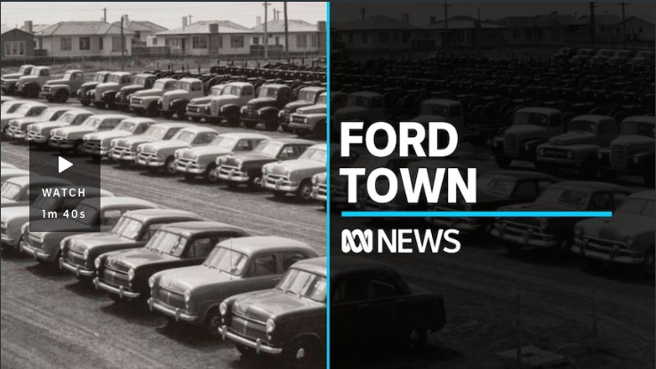 ABC News clip on PSC's MA student Kaitlyn Church's project 'Fordtown'
